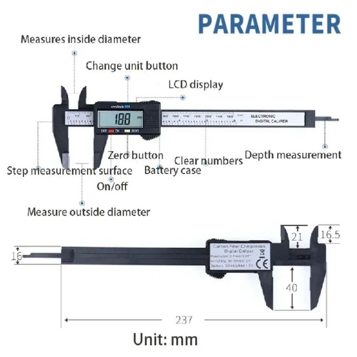 Subler Electronic de precizie