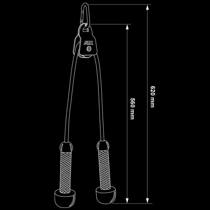 Ролково Въже за Трицепс и Скрипец ATX Roller Cable, Фитнес Аксесоари