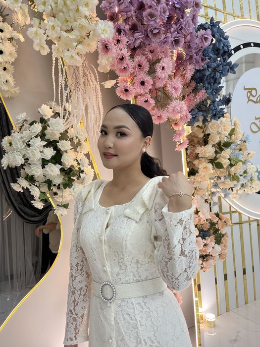 Платье вечернее , айвори