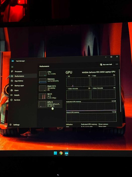 Laptop ASUS TUF F17, stare excelenta