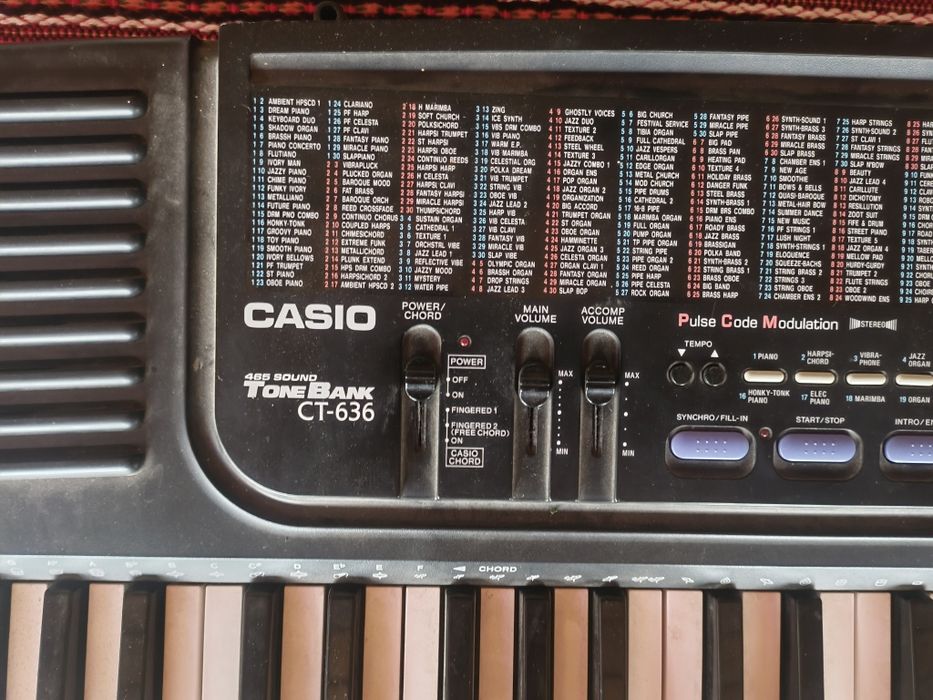 Casio ct 636 Tone Bank465 sound