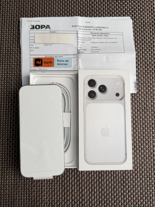 НОВ! 512Gb*ЛИЗИНГ* iPhone 17 Pro Silver 24М ГАРАНЦИЯ