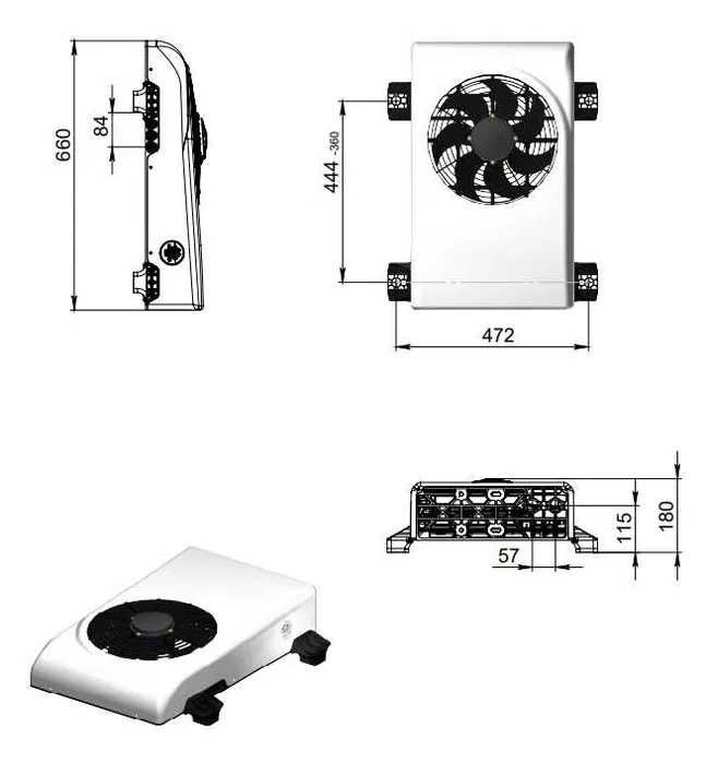Моноблок WOLFEN( Вульфен ) 1500Вт 12/24V
