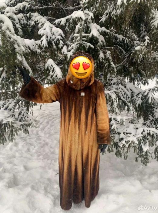 Норковая шуба. Цельная