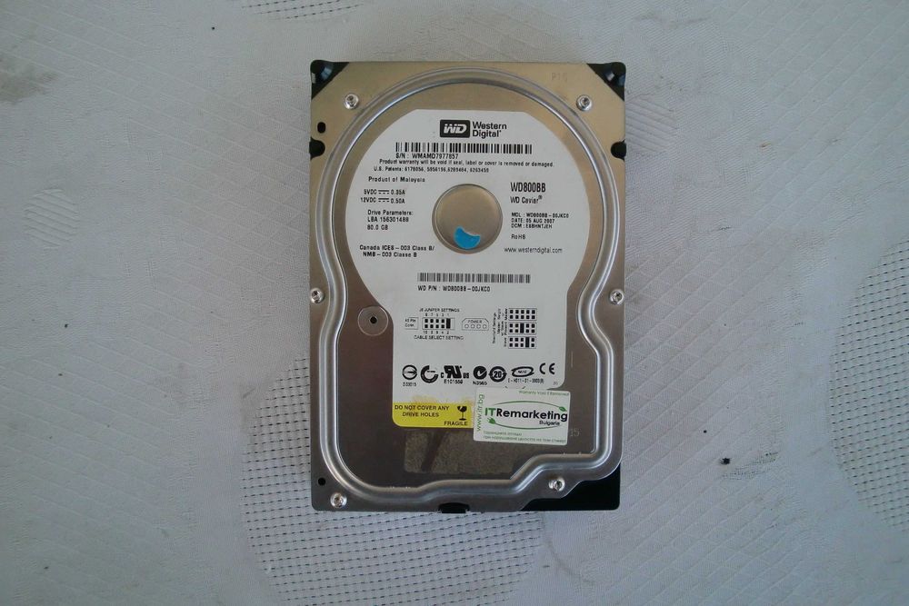 Хард диск WD800BB за настолен компютър-80 GB