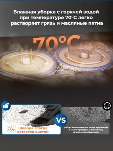 Робот пылесос с влажной и сухой уборкой ECOVACS DEEBOT T30S Pro