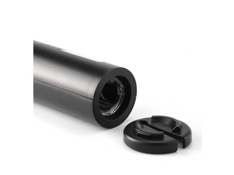 Lichidare stoc. Tirbuson electric cu accesoriu taiat folie, Negru
