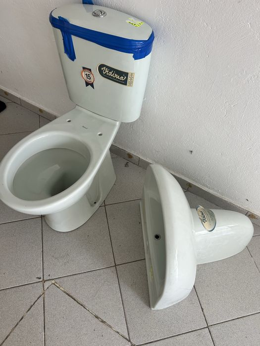 WC Комплект Vidima цвят светло зелено /резеда/