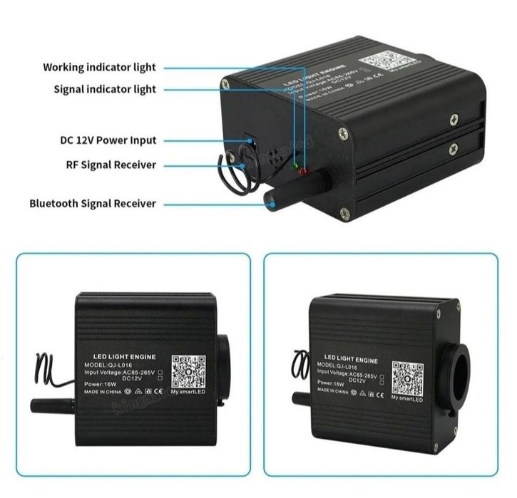 Kit plafon instelat, 500 fire / 0.75mm / 2-3m, cu twinkle + aplicatie