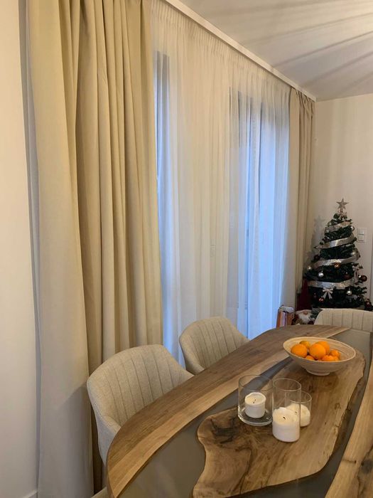 Ленени кремави завеси 4 бр.