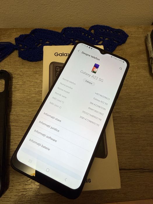 Samsung Galaxy A22, Dual SIM, 64GB, 5G, Black