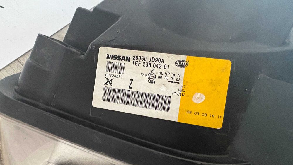 Far stanga halogen Nissan Qashqai dupa 2007 original Europa cod 26060JD90A