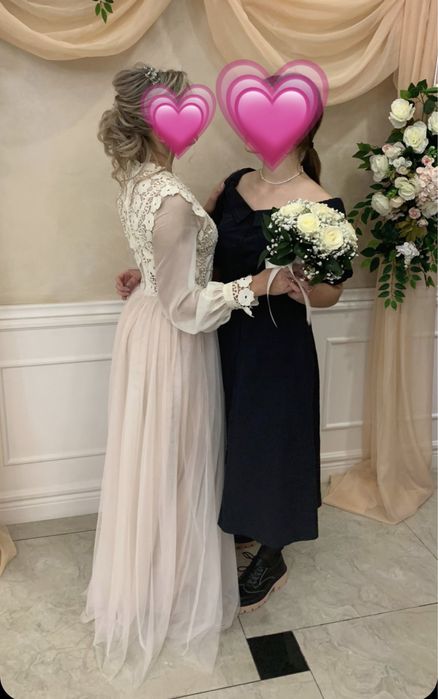 Платье вечернее ажурное