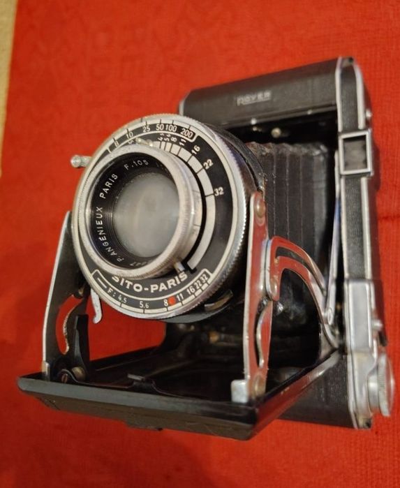 Aparat foto cu burduf vechi superb Kodak Lumiere Royer