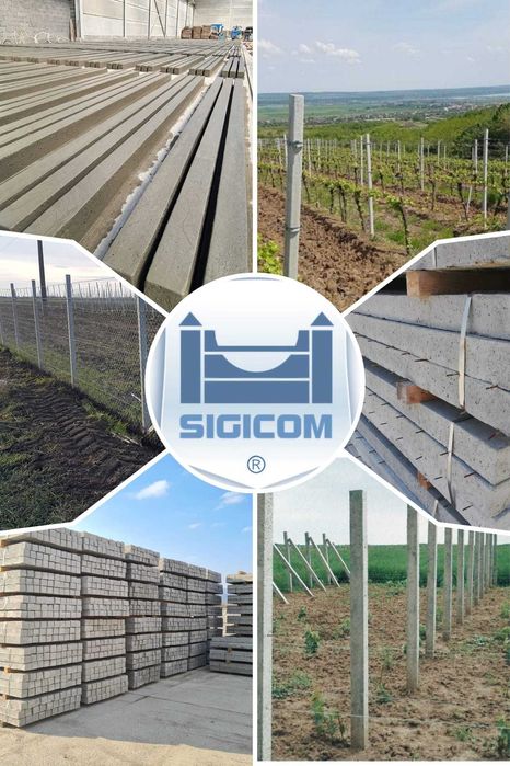 Stalpi Spalieri de beton armat  garduri ornamentale placi cu model