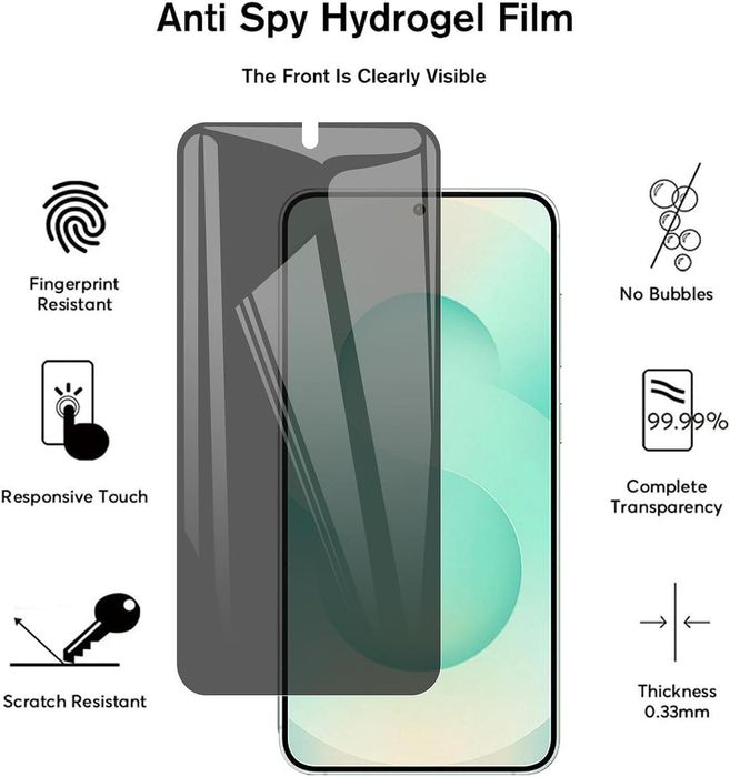 Матов privacy хидрогел протектор за дисплей за samsung galaxy s26+ plu