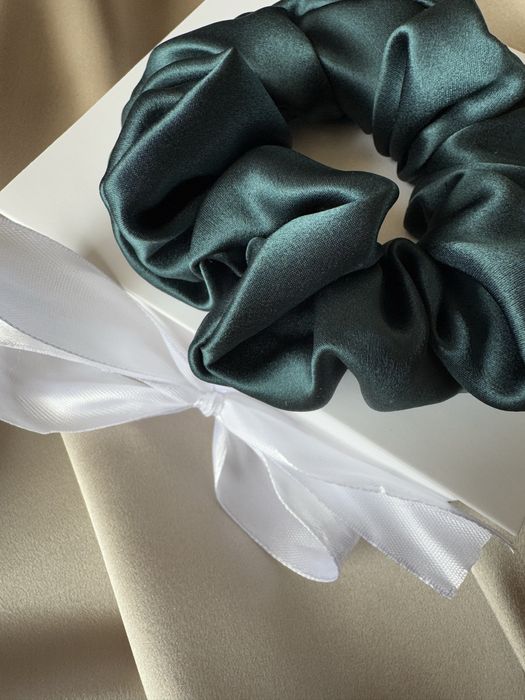 Скрънч, ластик за коса от естествена италианска  коприна