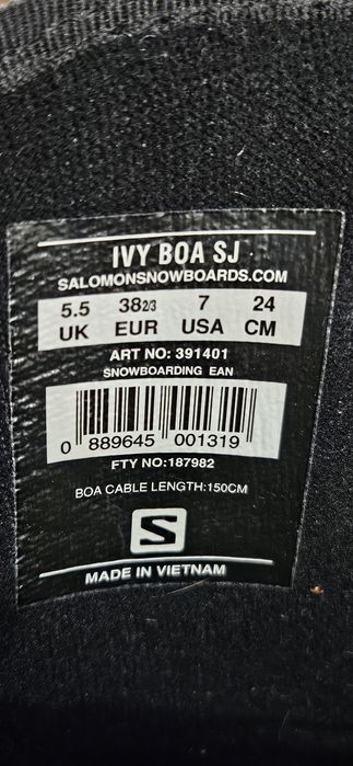 Сноуборд обувки SOLOMON IVY 38 2/3 BOA