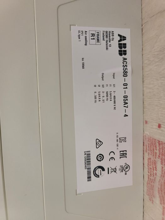 Chastotnik ABB ACS580 2.2kw 380v