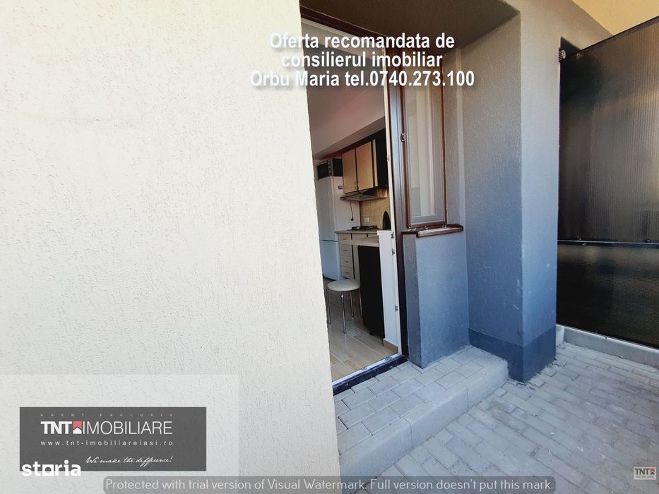 Apartament 2 camere de inchiriat Iasi bloc nou zona Pasarela Bucium