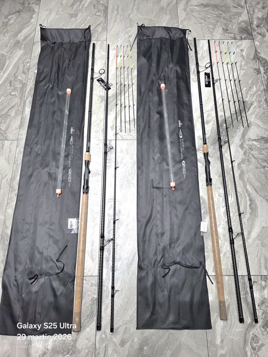 SET 2 Lansete Feeder PRO FL Totem Distance Feeder 3.90m 60-180g NEW 20