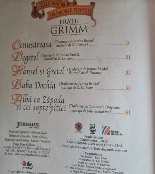 Pachet 4 cărți seria "Cele mai frumoase povesti"