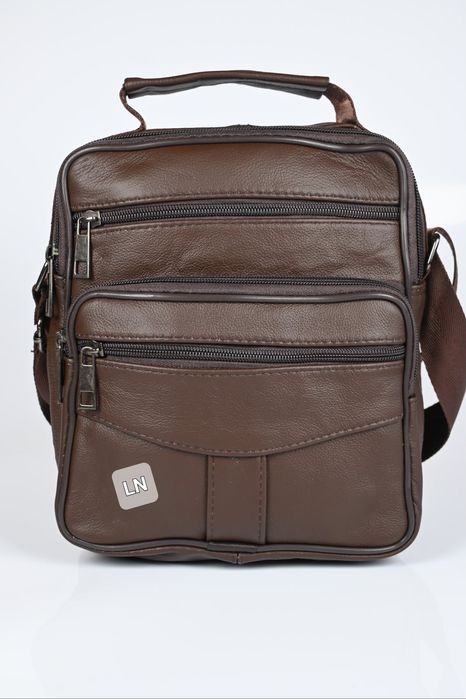 Мъжка чанта от естествена кожа