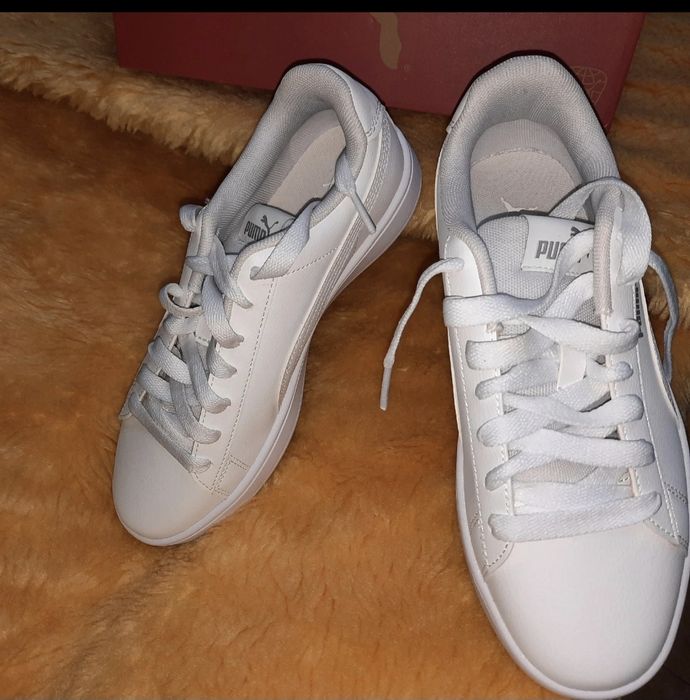 Puma- Adidași albi, damă, nou, 38