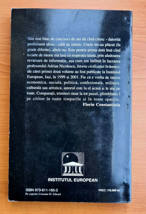 Istoria Civilizației Britanice de Adrian Nicolescu