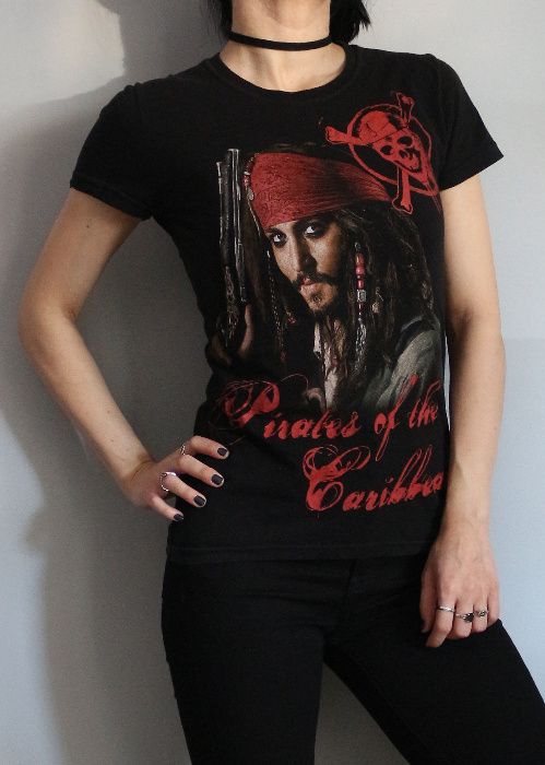 Tricou girlie Jack Sparrow - Pirates of the Caribbean, masura S