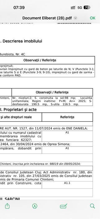 Casa individuala in Chinteni, str.Burebista, nr 4C, zona centrala!