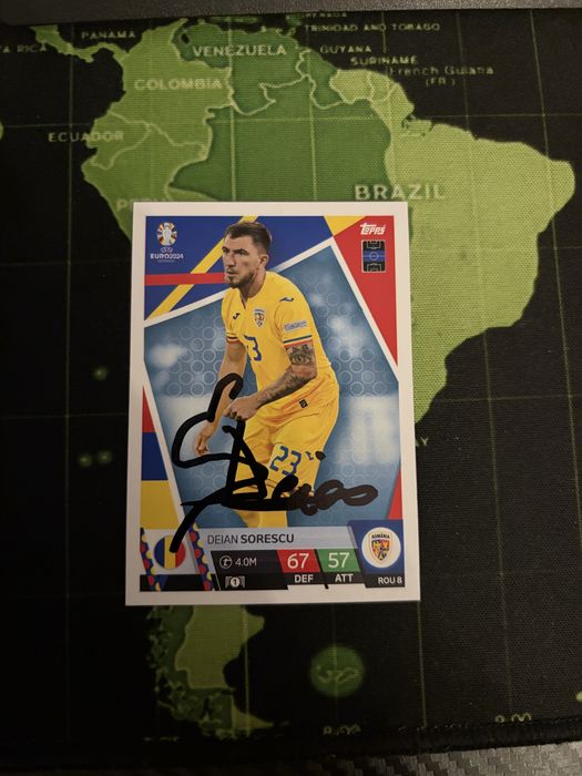 Autografe jucatori de fotbal