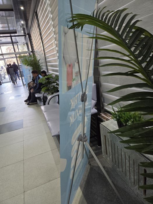 Рекламный Паук (X-стенд) – переносная стойка для размещения информации