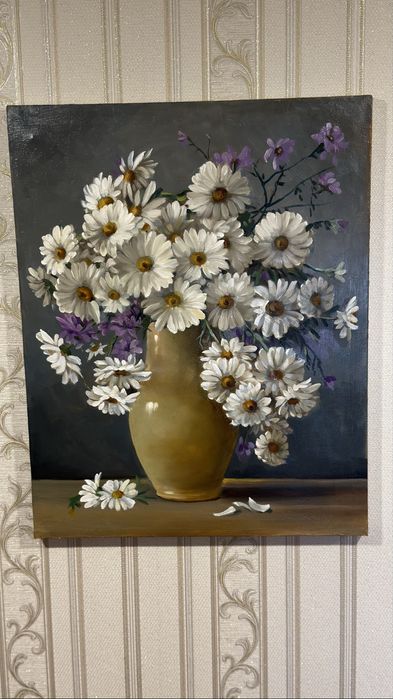 Цветы картина масляными красками