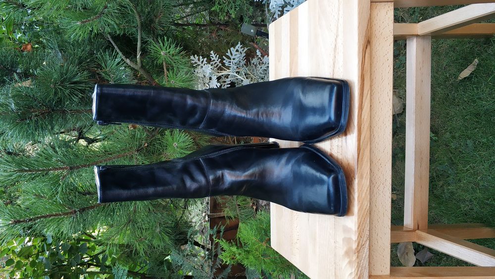 Cizme piele naturală, marime 38 - interior 24,5 cm