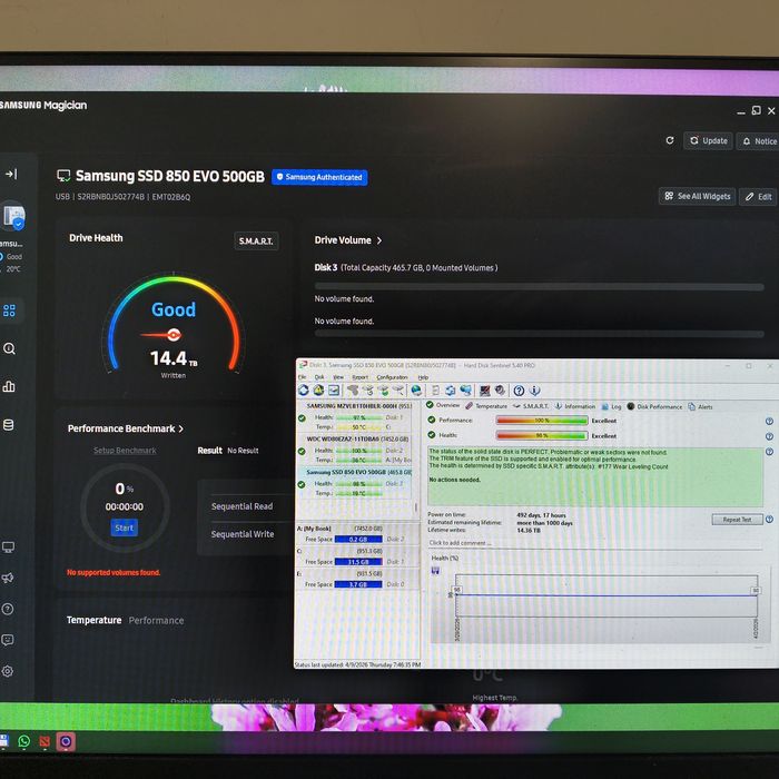 vand ssd samsung 850 evo 500gb sata3 second hand 2.5"