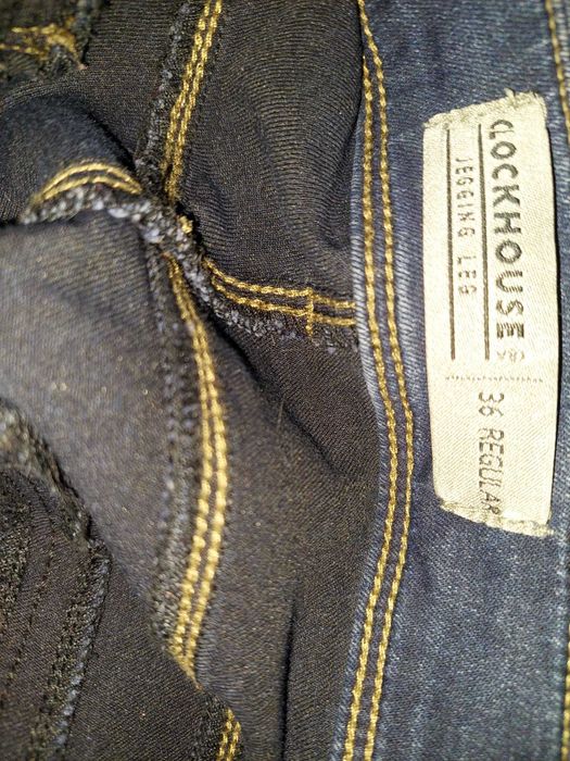 Blugi CLOCKHOUSE albaștri dama jegging leg, 36 regular