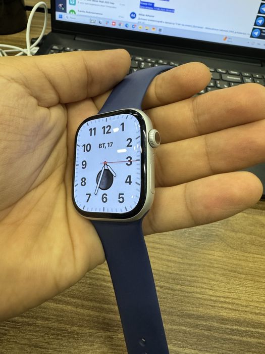Apple watch 10 mm 46mm. Состояние как новое 100% аккумулятор