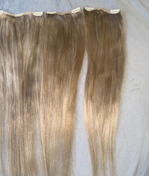 Extensii clip on par natural russian hair