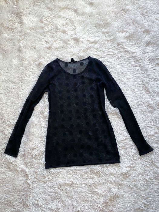 Bluză transparentă buline ZARA, XS-S-M, Purtată o singură dată