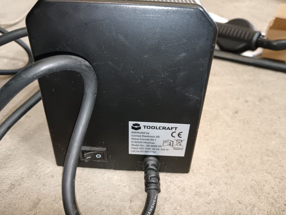Statie de lipit cu aer cald, Toolcraft, reglaj digital