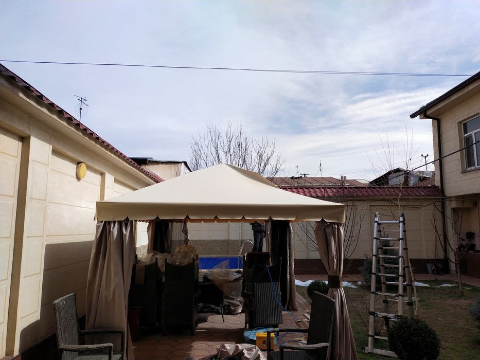 Баннер тент установка