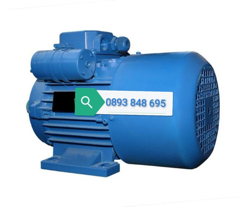 РУСКИ Ел. Двигател Монофазен Електромотор с шайба 4кв 3000 об. 220V