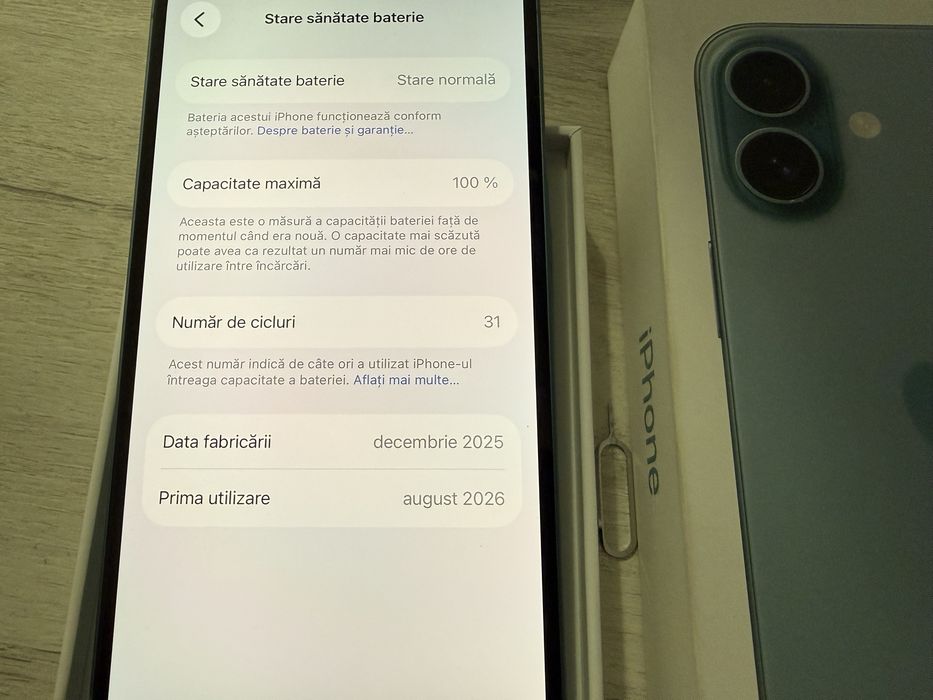 Iphone 16 nou  cu garantie flanco 2 ani