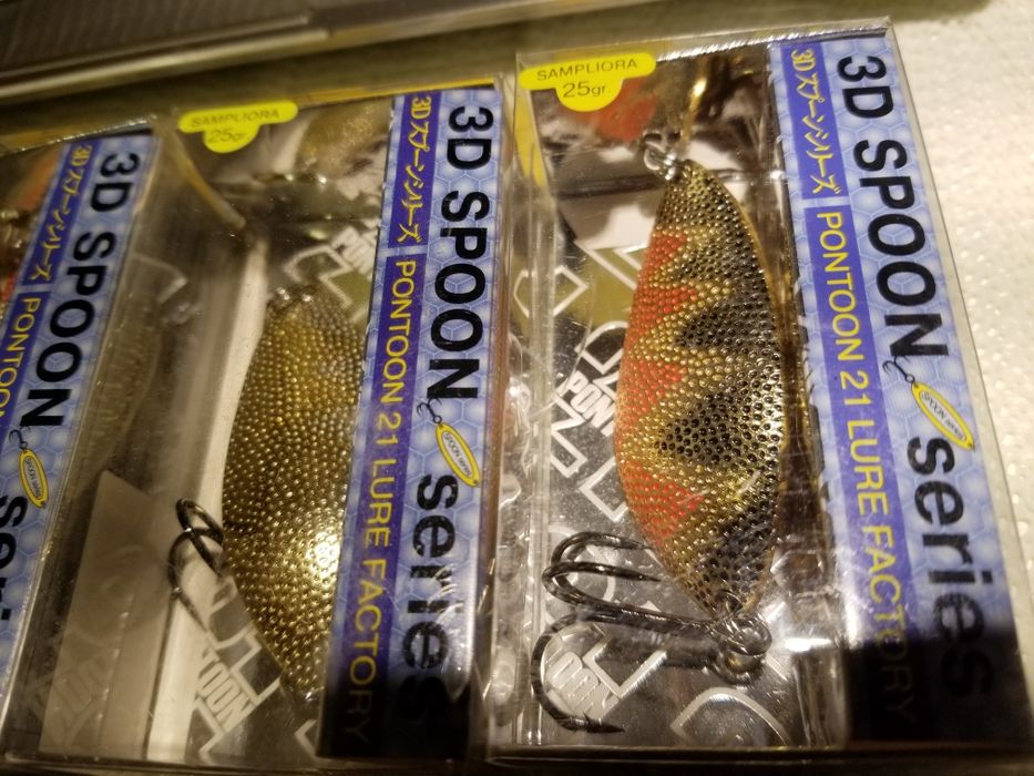 Oscilante PONTOON21 Sampliora 14, 18 si 25 gr. suflate Au/ Ag nu GIPO