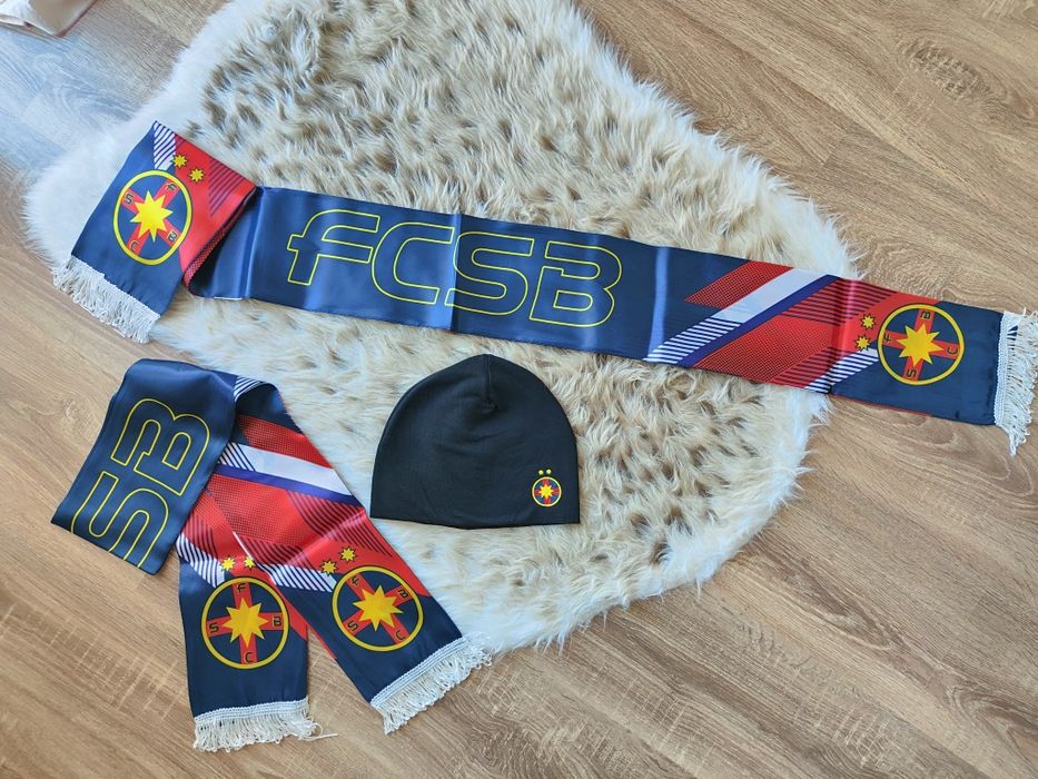 Fes FCSB Caciula+ Esarfa FCSB Set Steaua Bucuresti