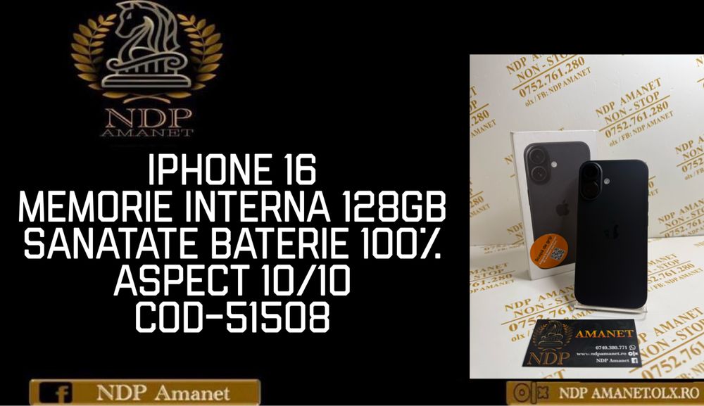 NDP Amanet Braila Iphone 16(51508)