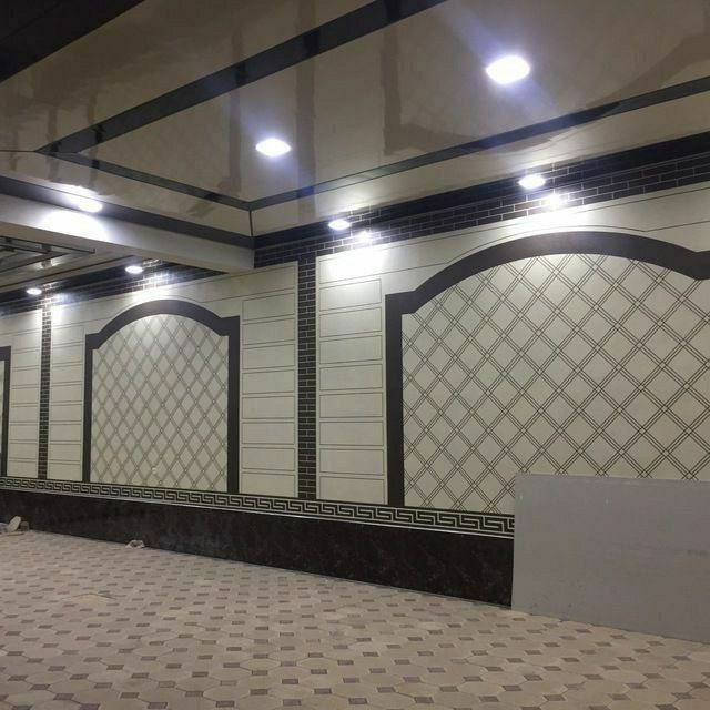 Травертин мармарино и дождик