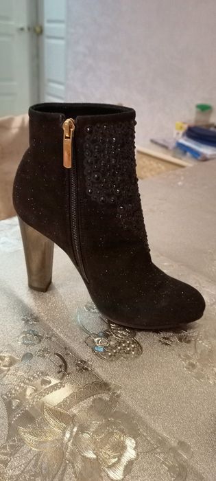 Ботильоны жамшевый, вечерный