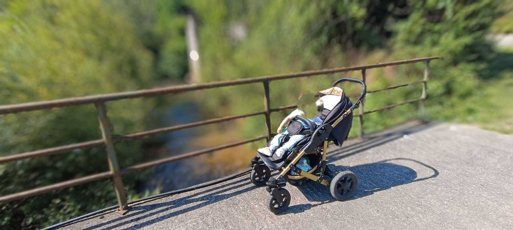 Carucior pentru copii 3in1,landou, scaun auto, scaun vara,roti silicon